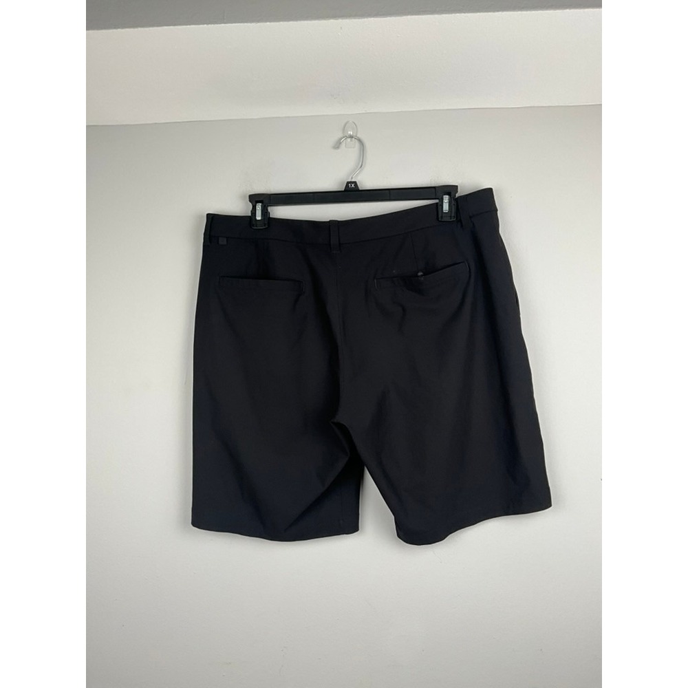 lululemon Commission/ABC Chino Shorts Men's 38 Black Warpstreme Zip Pocket - Picture 2 of 6